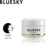 BLUESKY Cosmetics Fehér festőzselé műkörömhöz - white - 8 g