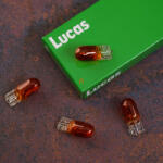 Lucas Standard 12V WY5W sárga jelzőizzó, 10db/csomag (LLB501AT)