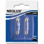 NEOLUX szofita izzó, 12V szofita 36mm, jelző- és beltéri világításhoz, 5W SV8.5-8, C5W típus, megbízható fényforrás, N239-02B, 2db/bliszter (N239)