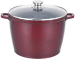 Grunberg Oala marmorata cu capac Grunberg, 24 cm, 7.3 l, Burgundy (GR1008)