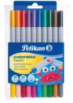 Pelikan Carioci Colorella Twin 20 culori, 10 buc/set Pelikan 949511 (PE949511)