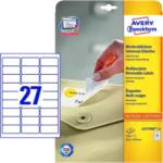 Avery Zweckform 63.5 mm x 29.6 mm Papír Íves etikett címke Avery Zweckform Fehér ( 10 ív/doboz ) (L4737REV-10)