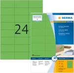 Herma 70 mm x 37 mm Papír Íves etikett címke Herma Zöld ( 100 ív/doboz ) (HERMA 4409)