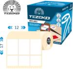 Tezeko 12 mm x 17 mm Papír Tekercses etikett címke Narancs ( 6000 címke/tekercs ) (P0120001700-004)