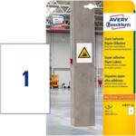 Avery Zweckform 210 mm x 297 mm Papír Íves etikett címke Avery Zweckform Fehér ( 20 ív/doboz ) (L7877-20)