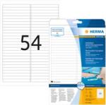 Herma 96 mm x 10 mm Papír Íves etikett címke Herma Fehér ( 25 ív/doboz ) (HERMA 10015)