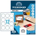 Tezeko 60 mm x 60 mm Papír Íves etikett címke Tezeko Fehér ( 100 ív/doboz ) (TZ-A4-0022)