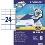 Avery Zweckform 64.6 mm x 33.8 mm Papír Íves etikett címke Avery Zweckform Fehér ( 100 ív/doboz ) (ELA008)