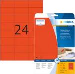 Herma 70 mm x 37 mm Papír Íves etikett címke Herma Piros ( 20 ív/doboz ) (HERMA 4467)