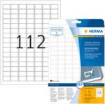 Herma 25.4 mm x 16.9 mm Papír Íves etikett címke Herma Fehér ( 25 ív/doboz ) (HERMA 4211)