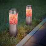 Family Collection Lampa solara metalica - alb cald - 6 x 6 x 22 (+11) cm (MCT-GBZ-11716)