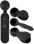 Couples Choice Wand Vibrator with 3 Attachments Black Vibrator