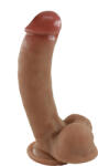 STD Dildo Realist Lazlo, Silicon Premium, Maro, 19.5 cm Dildo