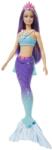 Mattel Barbie, papusa sirene, violet-albastru coada Papusa Barbie