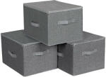 Songmics Összecsukható tároló doboz készlet - 3 darab - 30 x 40 x 25 cm