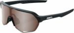 100% S2 Soft Tact Black/HiPER Crimson Silver Mirror Lens Kerékpáros szemüveg