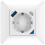 Smart Socket WiFi Контакт с BT Дистанционно и Мониторинг 16A USB A/C Fast Charge 20W - 40587