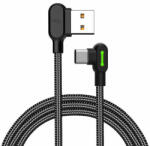 Mcdodo CA-5280 LED USB-USB-C kábel, 1, 2m (fekete) (CA-5281)