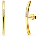 SAVICKI fülbevalók: aranyozott ezüst, cirkóniák - savicki - 15 750 Ft