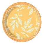 Procos Orange Leaves, Levél papírtányér 8 db-os 20 cm (PNN95210)