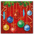 Procos Sparkling Balls, Karácsony szalvéta 20 db-os 33x33 cm (PNN89460)