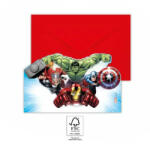  Avengers Infinity Stones, Bosszúállók Party meghívó 6 db-os FSC (PNN93954)