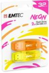 EMTEC C410 Neon 32GB USB 2.0 2pc (UE32GN2) Memory stick