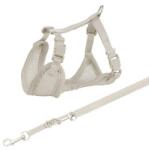 TRIXIE Junior Ham pentru pui, cu lesa, 26-34 cm / 10 mm, 2, 00 m, gri deschis