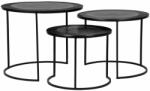 LABEL51 Set măsuțe de cafea "Tres", 3 buc. , negru IV-52.009 (443926) Masa de cafea