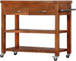 vidaXL Cărucior de bucătărie, 100x48x89 cm, lemn masiv de acacia (282753)