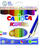 CARIOCA Creioane colorate CARIOCA Acquarell, hexagonale, 24 culori/cutie - cutie carton (CA-42858) - vexio