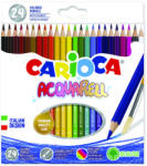 CARIOCA Creioane colorate CARIOCA Acquarell, hexagonale, 24 culori/cutie - cutie carton (CA-42858)