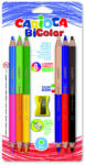 CARIOCA Creioane colorate CARIOCA BiColor Maxi, hexagonale, bicolore, 6 buc/blister, ascutitoare inclusa (CA-42264)