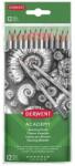 Derwent Creioane Grafit 5H-6B DERWENT Academy, blister, 12 buc/set, negru (DW-2300412) - vexio
