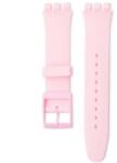 Ricardo Curea unisex roz din silicon pentru ceas Swatch 17mm