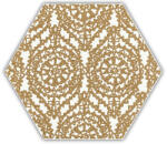 Paradyz My Way Shiny Lines Gold Hexagon Inserto A 19, 8x17, 1 - furdoszobakiraly