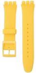 Ricardo Curea unisex galbenă din silicon pentru ceas Swatch 17mm