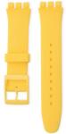 Swatch Curea unisex galbenă din silicon pentru ceas Swatch 17mm