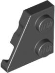 LEGO® 24299c11 - LEGO fekete lap 2 x 2 méretű, lecsapott, balos (24299c11)