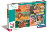 Clementoni Puzzle Clementoni Disney Classic, 3 x 48 piese (N00025285_001w) Puzzle