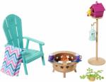 Mattel Set mobilier de gradina pentru papusi, Barbie, HJV33 Papusa Barbie