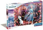 Clementoni Puzzle Clementoni Disney Frozen 2 Brilliant 104 piese (S00020161_001w) Puzzle