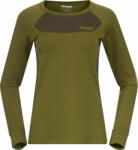 Bergans Cecilie Wool Long Sleeve Women Green/Dark Olive Green S Lenjerie termică (8825-25280-S)