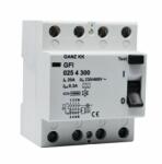 GANZ 25A 4pól 100mA áram-védőkapcsoló GFI (1GFI-025-4-100) (1GFI-025-4-100)