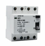 GANZ 25A 4pól 300mA áram-védőkapcsoló GFI (1GFI-025-4-300) (1GFI-025-4-300)