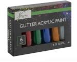Grafix Culori acrilice , glitter, 6x75ml, Grafix