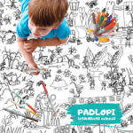 Hellomywall Bogarak mókás világa Padlopi letörölhető színező (PD-0043)