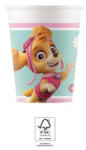 Procos Paw Patrol Skye and Everest, Mancs Őrjárat papír pohár 8 db-os 200 ml FSC (PNN93477)