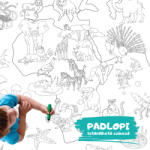 Hellomywall Földünk állatai Padlopi letörölhető színező (PD-0063)