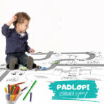 Hellomywall Autópálya Padlopi letörölhető színező (PD-0023)